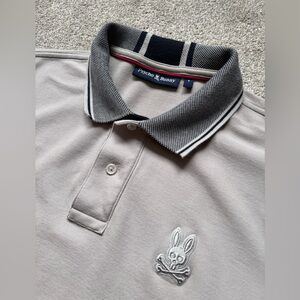 Psycho Bunny Short Sleeve Pique Polo Shirt Size 5 Medium EUC